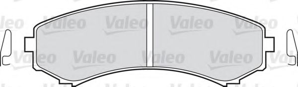 598518 VALEO Комплект тормозных колодок, дисковый тормоз