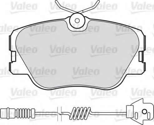 598315 VALEO Brake System Brake Pad Set, disc brake