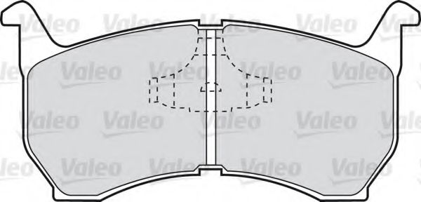 540440 VALEO Brake Pad Set, disc brake