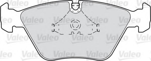 598440 VALEO Комплект тормозных колодок, дисковый тормоз