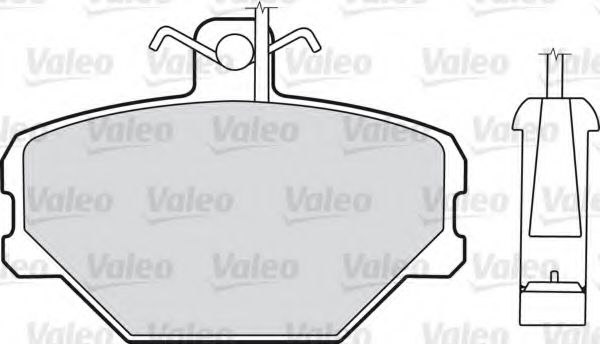 598095 VALEO Brake Pad Set, disc brake
