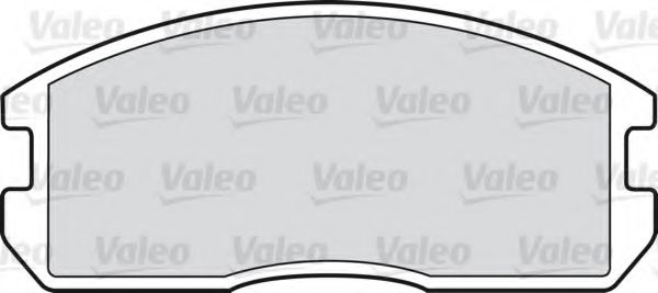 551705 VALEO Brake Pad Set, disc brake