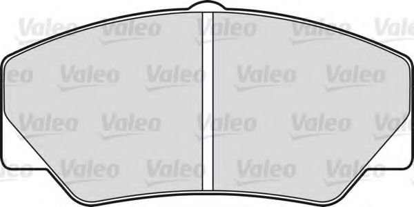 540407 VALEO Комплект тормозных колодок, дисковый тормоз