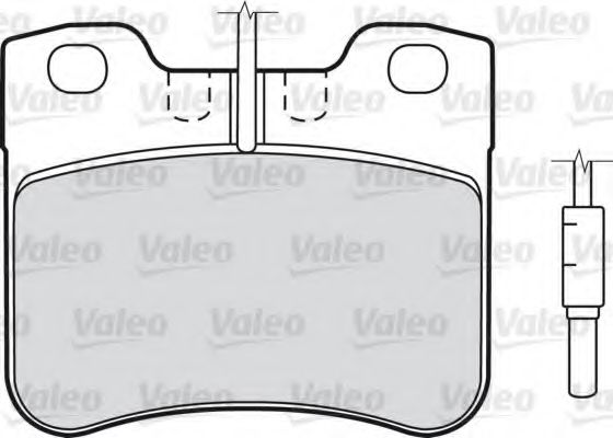 598156 VALEO Brake Pad Set, disc brake