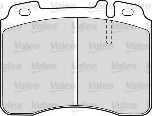 598601 VALEO Brake Pad Set, disc brake