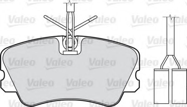 598289 VALEO Brake Pad Set, disc brake