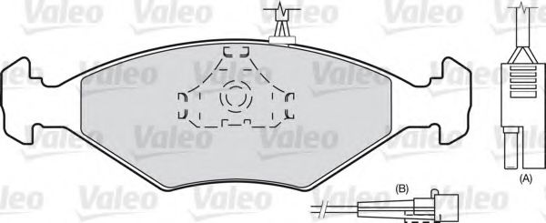 540499 VALEO Brake System Brake Pad Set, disc brake