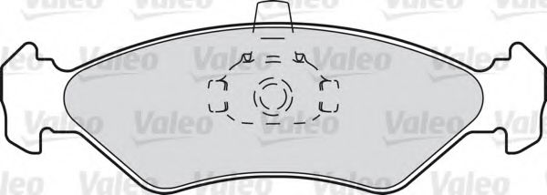 540807 VALEO Комплект тормозных колодок, дисковый тормоз