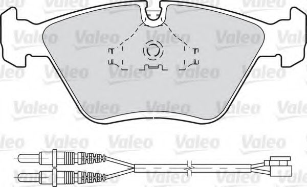 598281 VALEO Brake System Brake Pad Set, disc brake