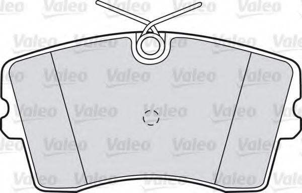 540452 VALEO Brake Pad Set, disc brake