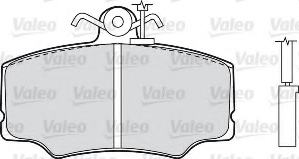 598005 VALEO Brake Pad Set, disc brake