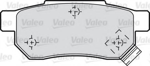 598286 VALEO Brake Pad Set, disc brake