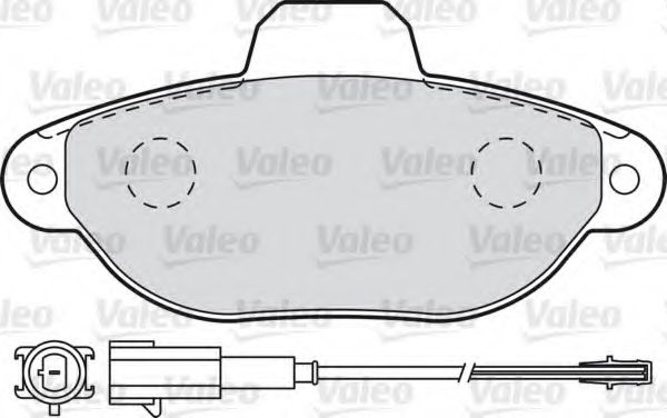 598987 VALEO Brake Pad Set, disc brake