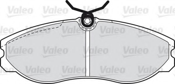 598602 VALEO Brake Pad Set, disc brake