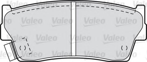 551755 VALEO Комплект тормозных колодок, дисковый тормоз