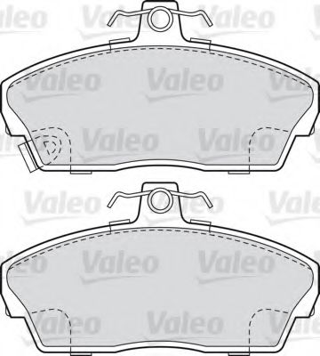 598512 VALEO Brake Pad Set, disc brake