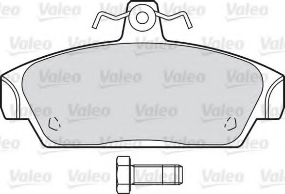 598254 VALEO Brake Pad Set, disc brake