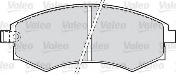 598786 VALEO Brake System Brake Pad Set, disc brake