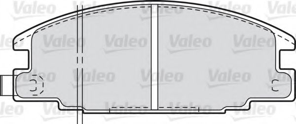 551759 VALEO Brake System Brake Pad Set, disc brake