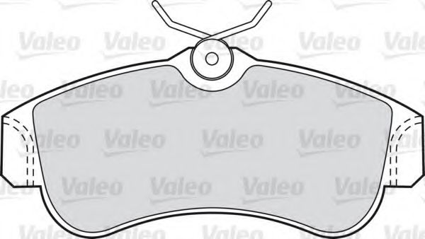 598054 VALEO Brake System Brake Pad Set, disc brake