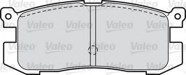 598846 VALEO Brake Pad Set, disc brake