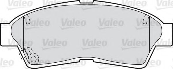 598551 VALEO Brake Pad Set, disc brake