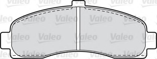 598014 VALEO Brake Pad Set, disc brake
