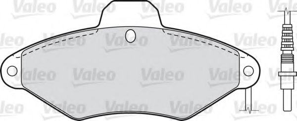 598031 VALEO Brake Pad Set, disc brake