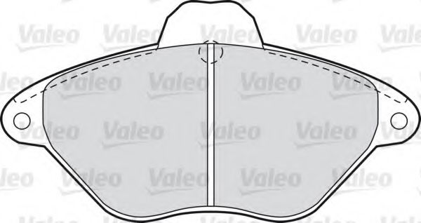 598383 VALEO Brake Pad Set, disc brake