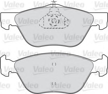598308 VALEO Brake Pad Set, disc brake