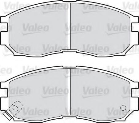 598625 VALEO Brake Pad Set, disc brake