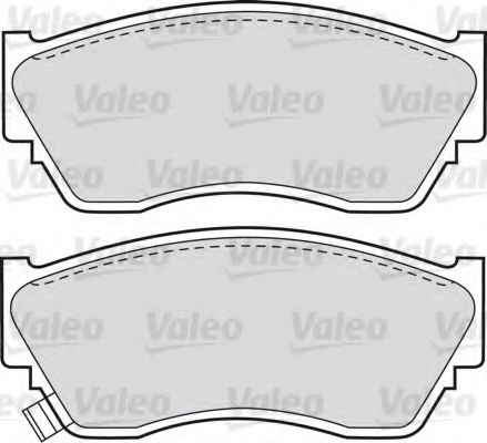 598628 VALEO Brake Pad Set, disc brake