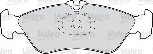 598046 VALEO Brake Pad Set, disc brake