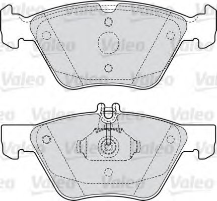 598636 VALEO Brake Pad Set, disc brake