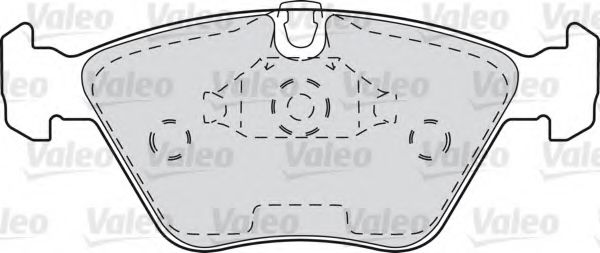 598310 VALEO Brake Pad Set, disc brake