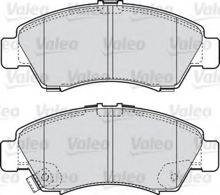 598760 VALEO Brake Pad Set, disc brake