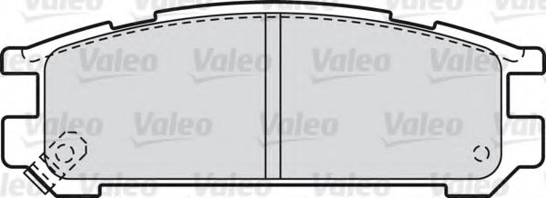 598828 VALEO Brake System Brake Pad Set, disc brake