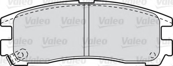 598834 VALEO Brake Pad Set, disc brake