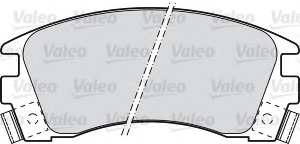 598840 VALEO Brake Pad Set, disc brake