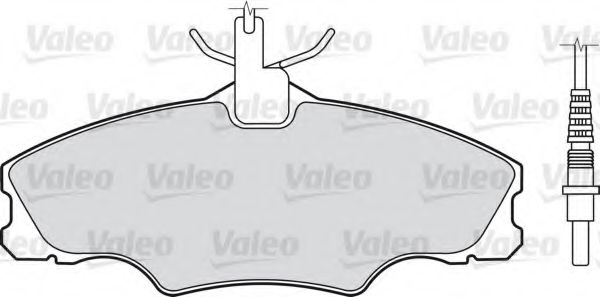 598068 VALEO Brake Pad Set, disc brake