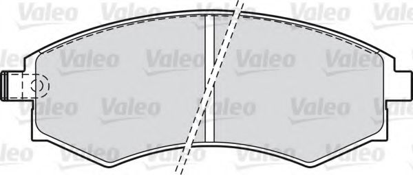 598574 VALEO Brake Pad Set, disc brake