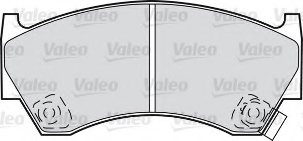598071 VALEO Комплект тормозных колодок, дисковый тормоз