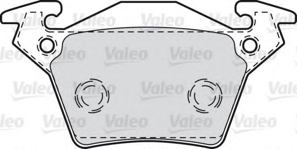 598301 VALEO Brake Pad Set, disc brake