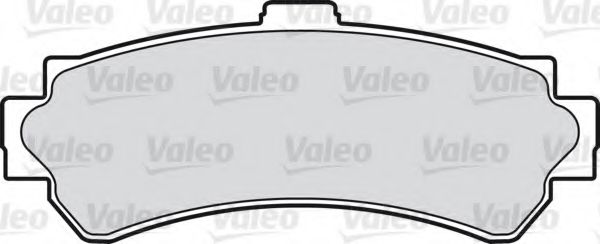 598449 VALEO Brake Pad Set, disc brake