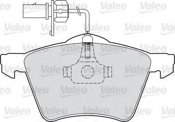 598801 VALEO Brake System Brake Pad Set, disc brake