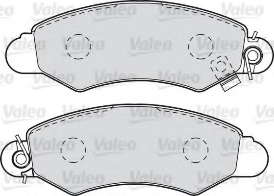 598991 VALEO Brake Pad Set, disc brake