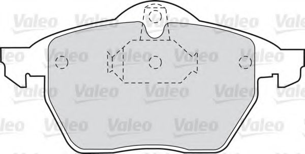 598454 VALEO Brake System Brake Pad Set, disc brake