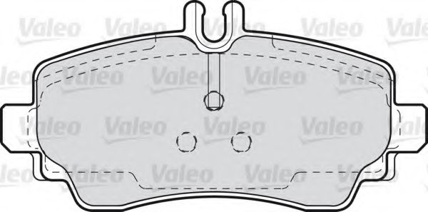 598582 VALEO Brake Pad Set, disc brake