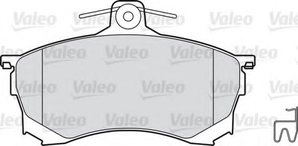 598320 VALEO Brake Pad Set, disc brake