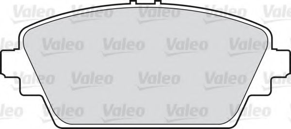 598436 VALEO Комплект тормозных колодок, дисковый тормоз